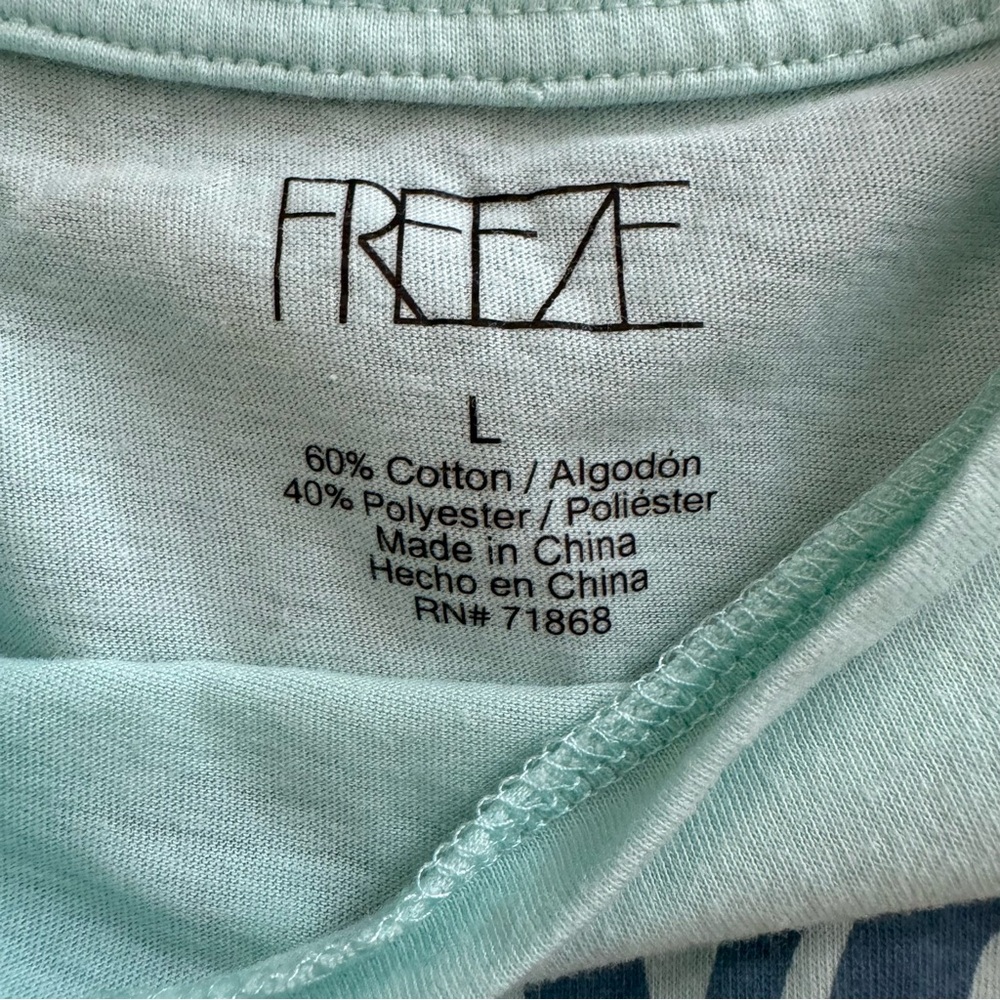 FREEZE Love Your Planet graphic tee shirt, size L - Picture 6 of 7